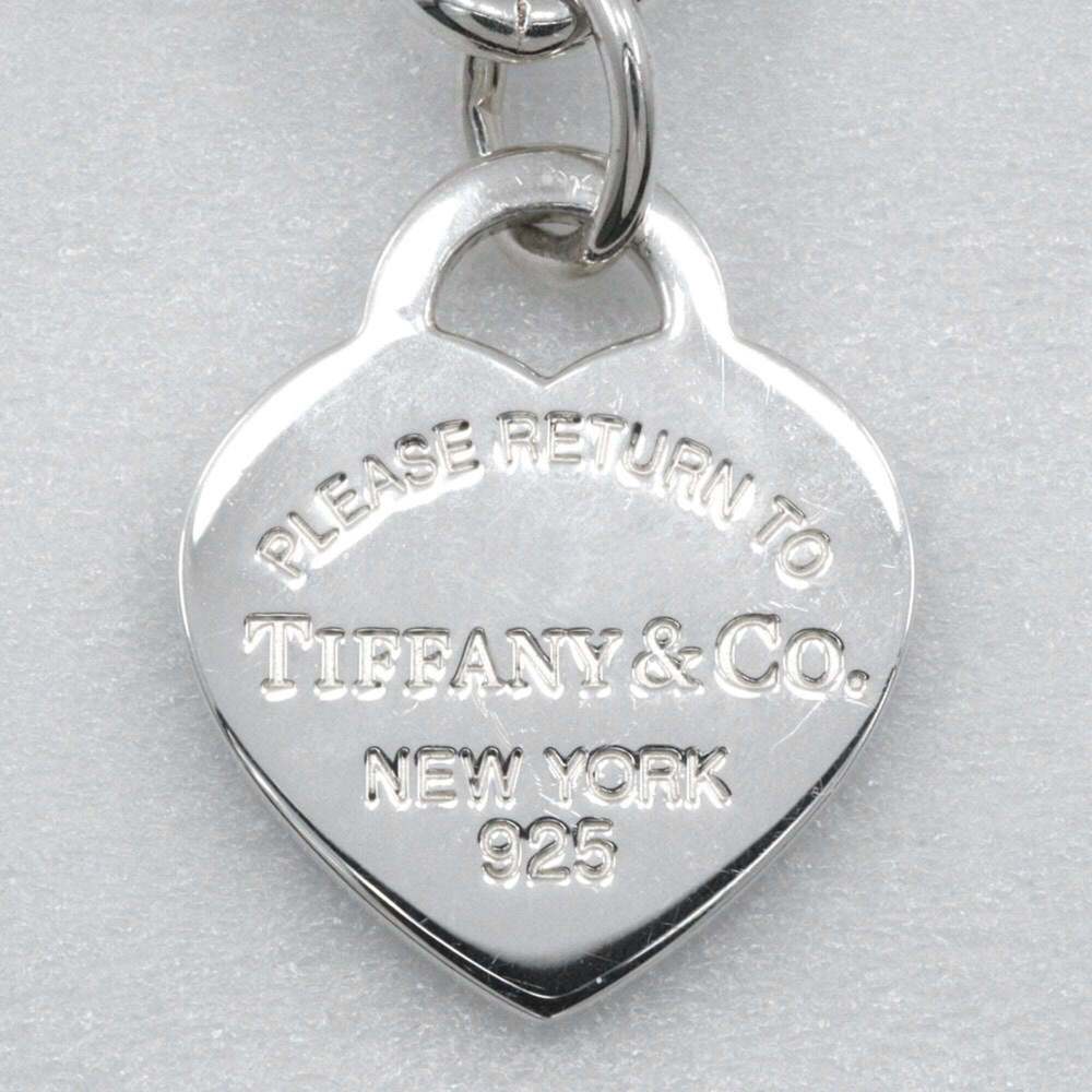 TIFFANY Authentic Silver Heart Charm Bracelet - Picture 6 of 9